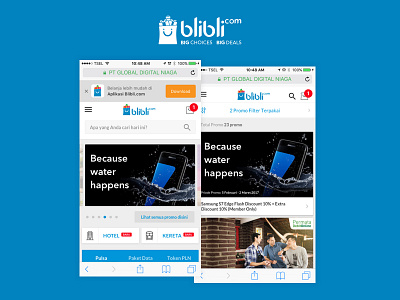 New Blibli Homepage Mobile Web 2017 blibli ecommerce homepage landing page mobile web ui ux