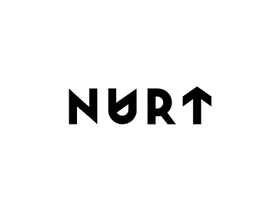 Nurt Branding agency logo branding black logo brand style guide brandbook logo sketches symbol typography visual identity