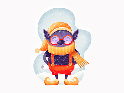 Just a Purple Christmas Elf character character design christmas cute drawing elf graphic design illustration procreate