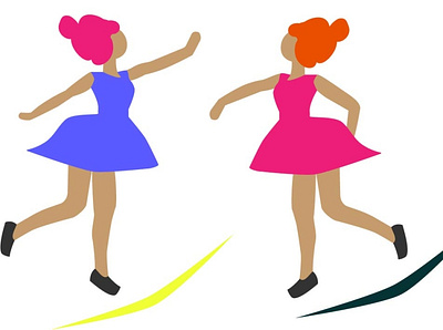 dance colorful design dancing dancing girl illustraion illustration art
