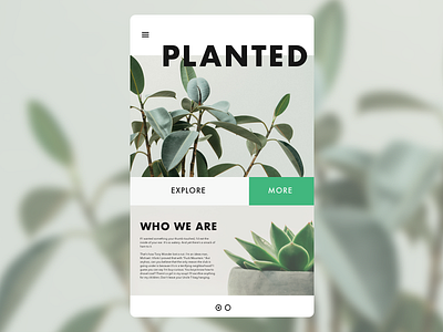 Planted UI by Johan Eriksson on Dribbble