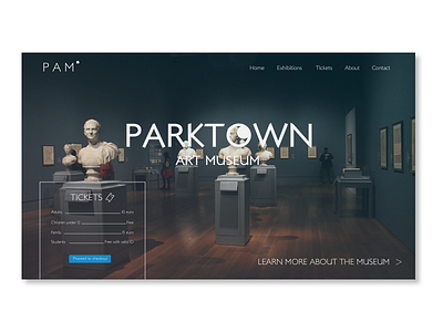 Daily UI | UI concept for a museum