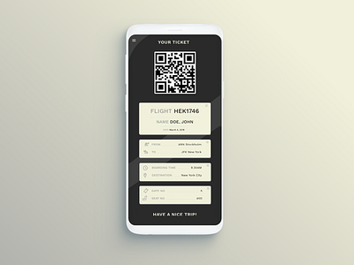 Daily UI | Flight Ticket App app dailyui design mac ui uidesign ux uxdesign