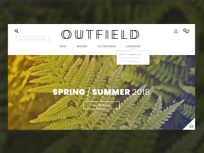 Daily UI | OUTFIELD dailyui design ui uidesign web webdesign website