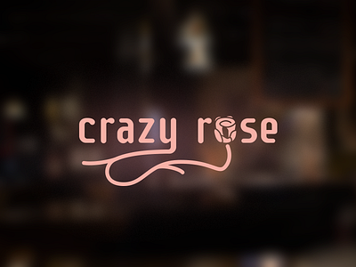 Crazy Rose - example logo design for american restaurant