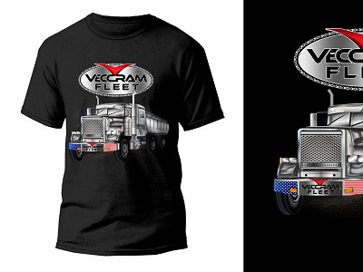 Tanker Trucking Company T-Shirt Design graphic design illustration vector