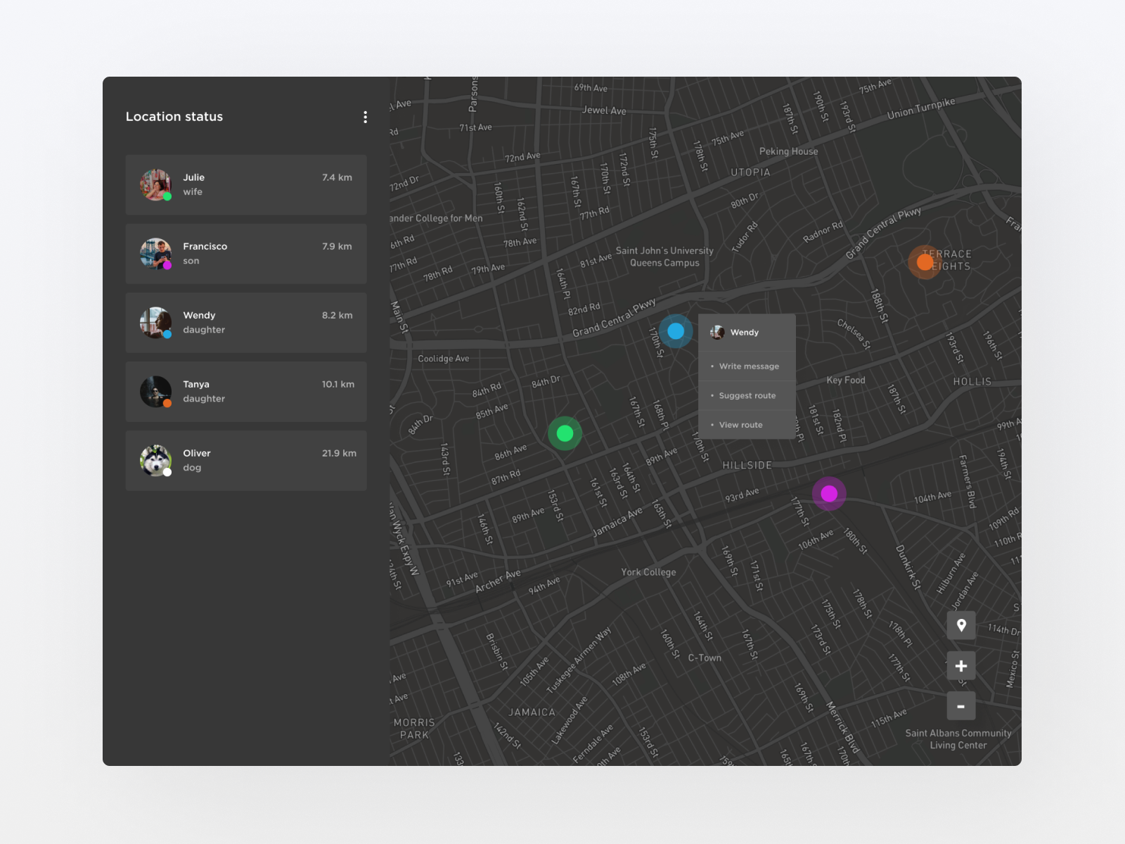 Location Tracker by Nikita Boldyshev on Dribbble