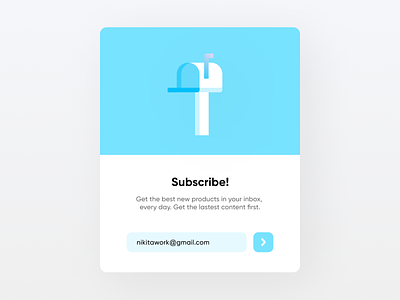 Subscribe 026 daily ui design minimal popup subscribe ui ux