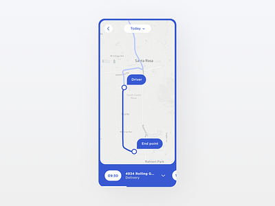 Map 029 app daily ui delivery design map minimal mobile app navigation task ui ux