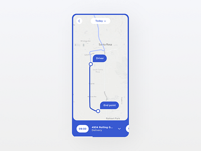 Map 029 app daily ui delivery design map minimal mobile app navigation task ui ux