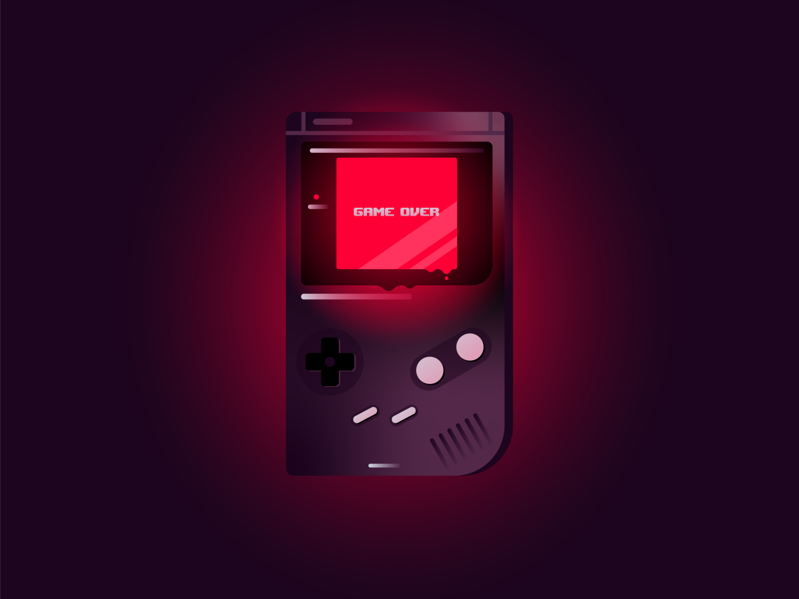 Game Over Gameboy by Joey Yao on Dribbble