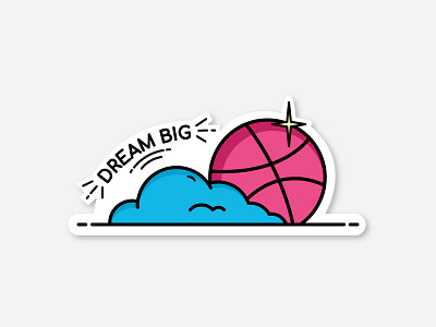 Dribbble Dream Sticker