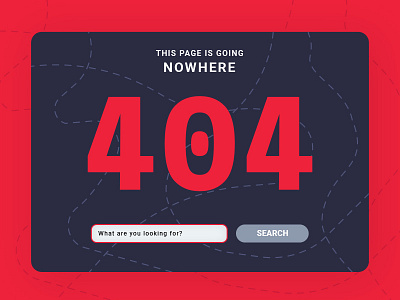 Daily UI 008: 404 Page