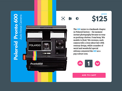 Daily UI 012: E-Commerce Shop daily ui e comerce polaroid product product card ui ux