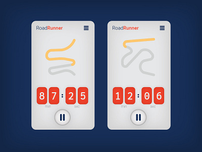 Dail UI 014: Countdown Timer count down countdown daily ui running app timer ui