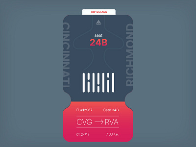 Daily UI 024: Boarding Pass airlines boarding pass boardingpass daily ui flight ui ux