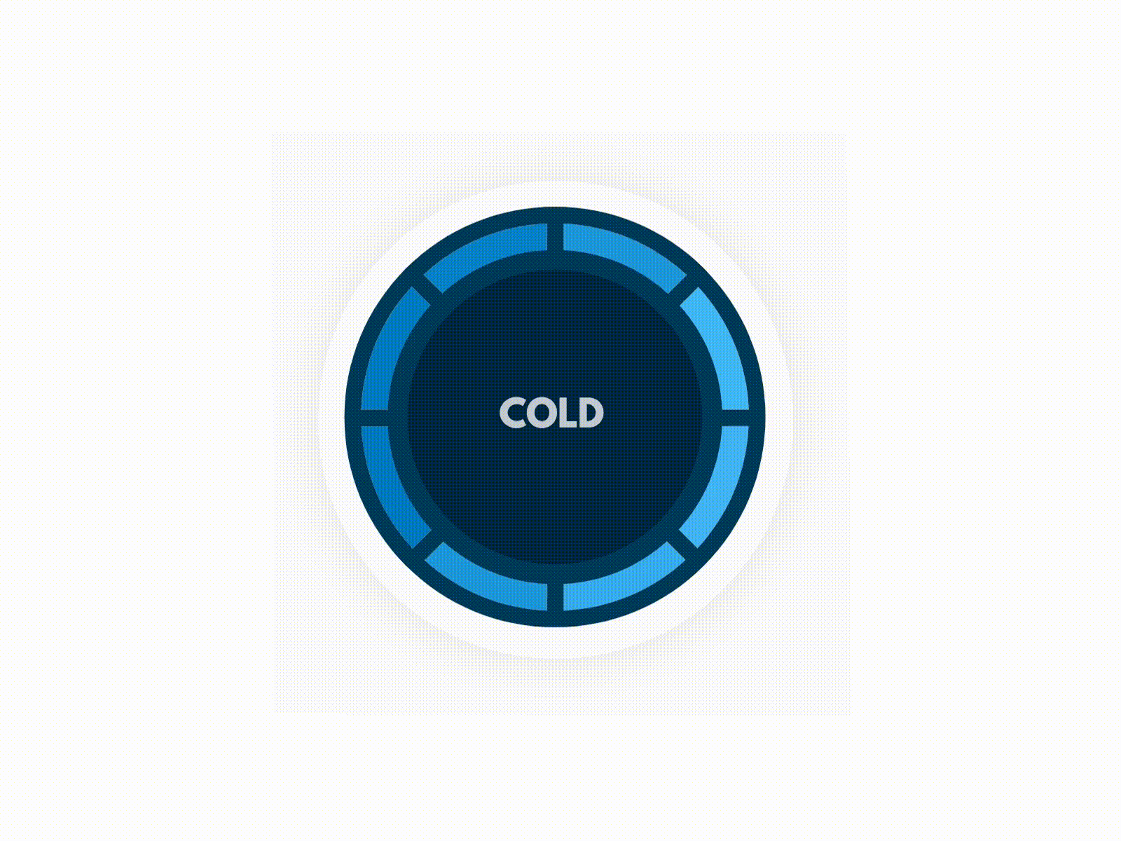 Hot Cold Meter animated animation app cold gradient hot hot or cold meter minimalist svg ui ux