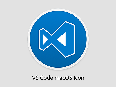 Alternative VS Code macOS Icon app apple blue icon logo mac vector vscode