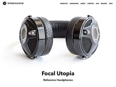 Headphone Hi-Fi Product UI Design audio branding clean concept design flat mockup ui ux web