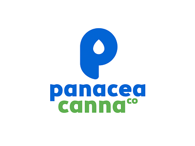 Panacea Canna badge branding design flat icon illustrator logo vector