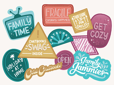 Holiday Packaging Stickers