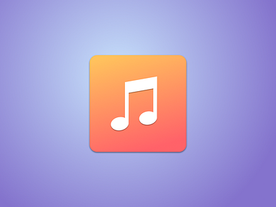 Music icon iOS7 style
