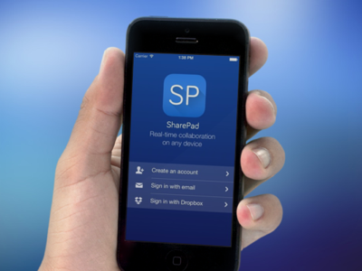 SharePad iOS7 home