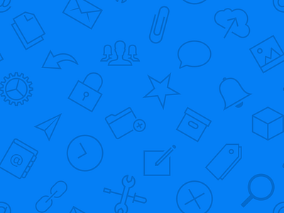 Background Outline Icon Pattern for Productivity App app background blue icon outline pattern productivity sketch tile