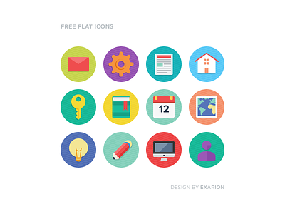 Free flat icons [included .PSD] flat free freebie icons