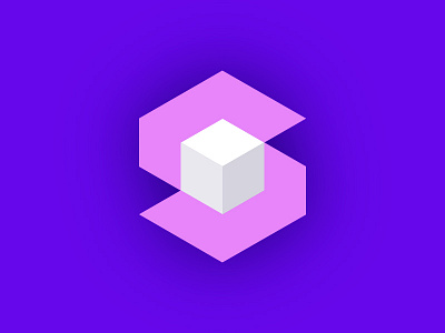S Cube Logo cube hexagon logo s