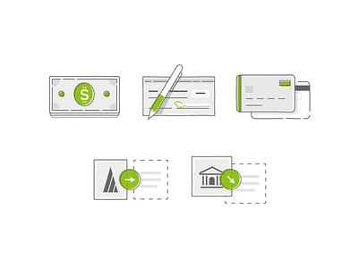 Move Money Icons icon set icons illustration ui vector web