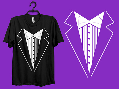 purple tuxedo t shirt