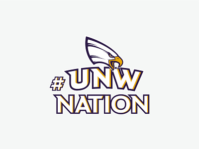 UNW Nation Hashtag collage hashtag logo northwestern university unw
