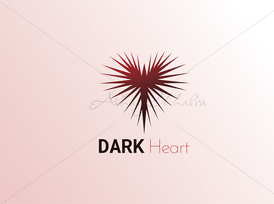 A Dark heart is not always evil...! branding brandlogo business businesslogo company design graphic design heart logo logodesign love lovedesign