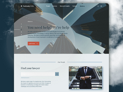 Law Firm Landing Page case study design landing landingpage law typograghy ui uidesign ux uxdesign web website