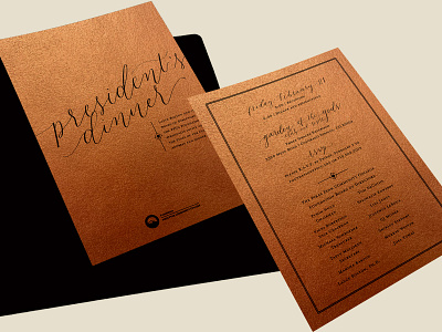 2020 President's Dinner Invitation