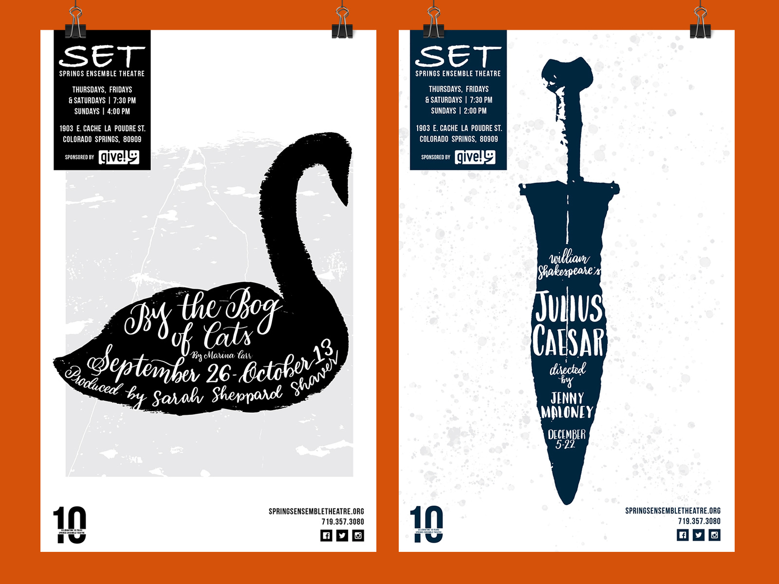 Springs Ensemble Theater Poster Set by Noel Dolan Creative on Dribbble