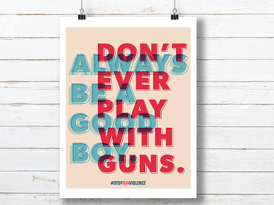 Stop Gun Violence Poster