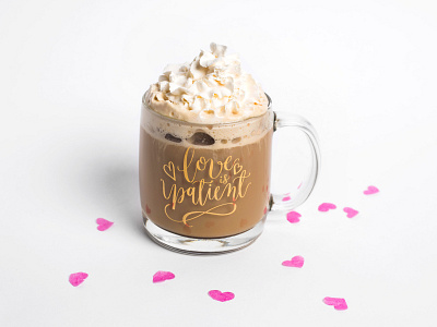 Hand lettered clear mug hand lettering handlettered