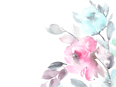 Watercolour banner branding illustration wa watercolour watercolourflorals