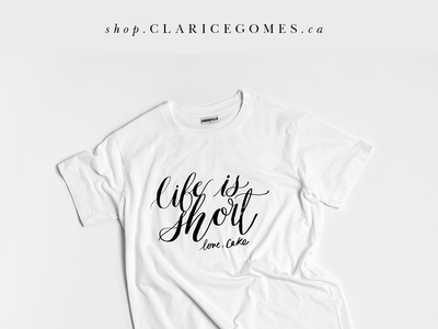 Hand-lettered Tee apparell graphicdesign handlettered tshirt typography