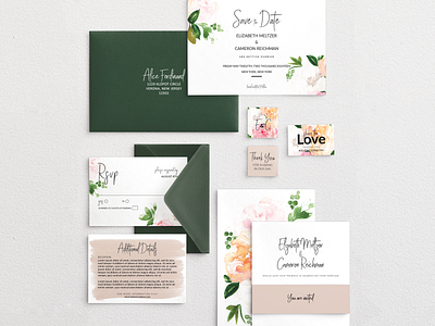 Fullblooms Cards And Envelopes Mockup