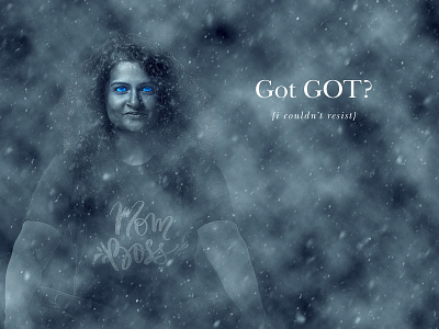 Self-portrait Whitewalker got graphicdesign photoshop