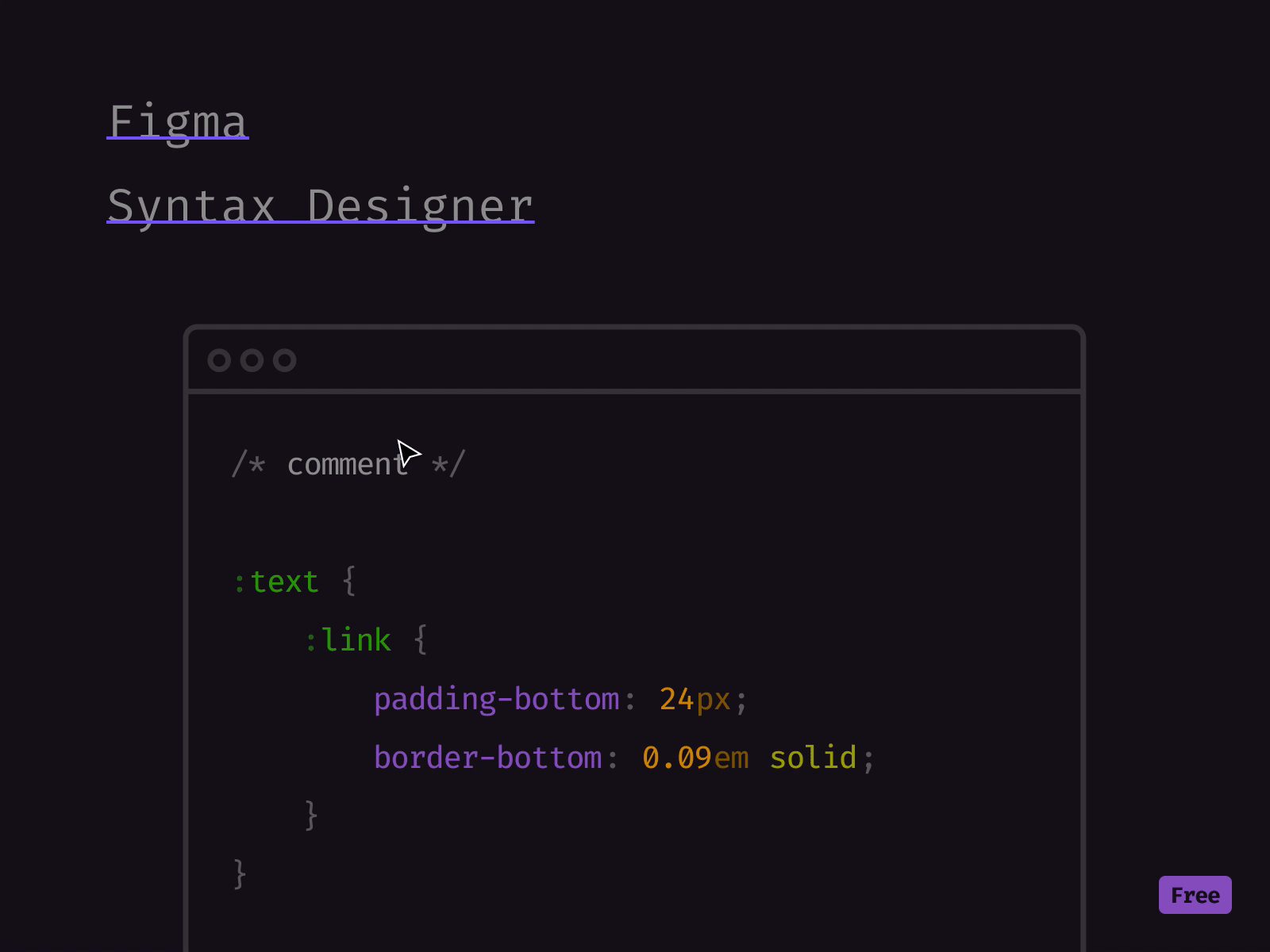 Figma Syntax Designer code css figma kit syntax