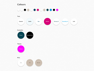 Colour Sampler colours palette swatches themes