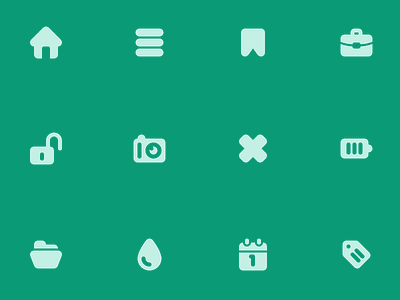 Roundies Icons icon set icons rounded solid vector