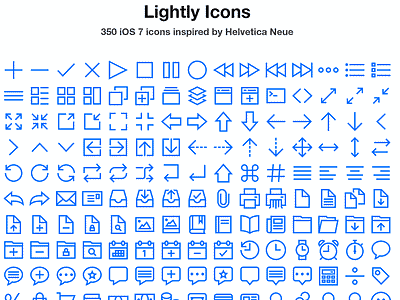 Lightly Icons Webpage