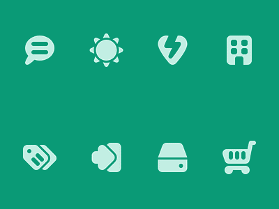 More Roundies Icons icon set icons rounded solid vector