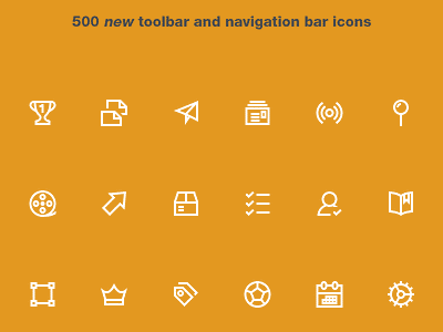 Lightly Icons: Toolbar and Navigation Bar Icons