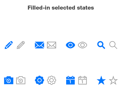 Lightly Icons: Selected States apple helvetica neue icon set icons ios ios 8 update vector
